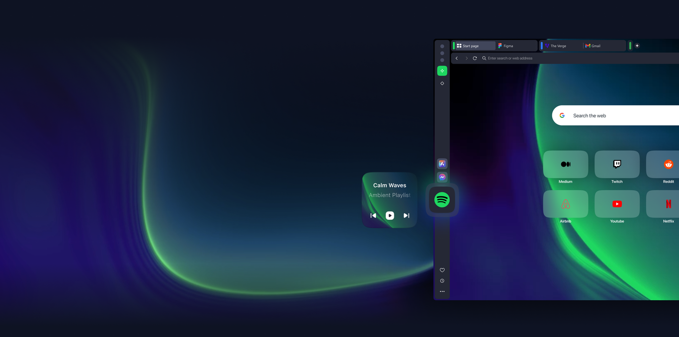 Access Spotify 
 seamlessly 
 in Music Player