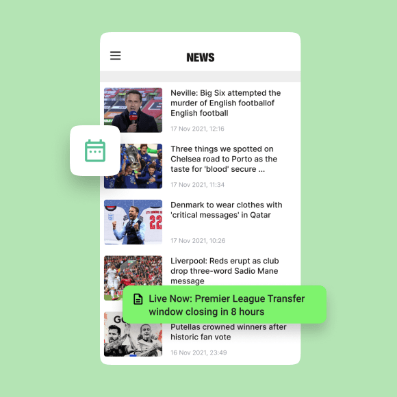 Live Transfer Window Updates